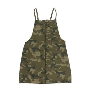 Cotton On Women’s 4 Denim Camo Full Zipper Jumper Dress